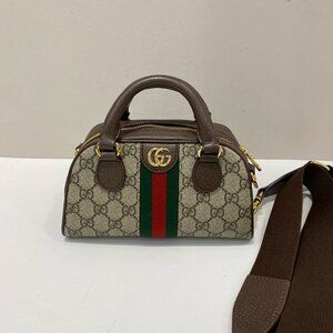 GUCCI Ophidia GG Mini Dome Bag – 21×12×10cm